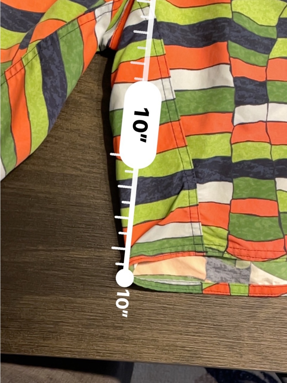 Patagonia Men's Striped Swim Shorts - Green/Orange/Navy - Picture 6 of 6